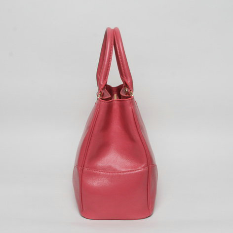 2014 Prada bright calfskin leather tote bag BN2533 pink